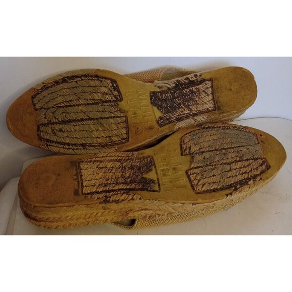 Stuart By Stuart Weitzman Jute Espadrille Slingbacks Ladies Size 9 - Picture 9 of 10